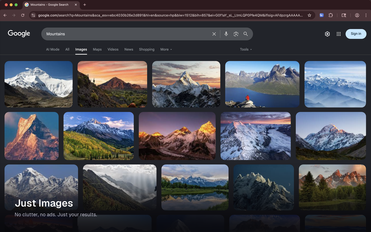 Uniform card grid of Google Images results with rounded corners.